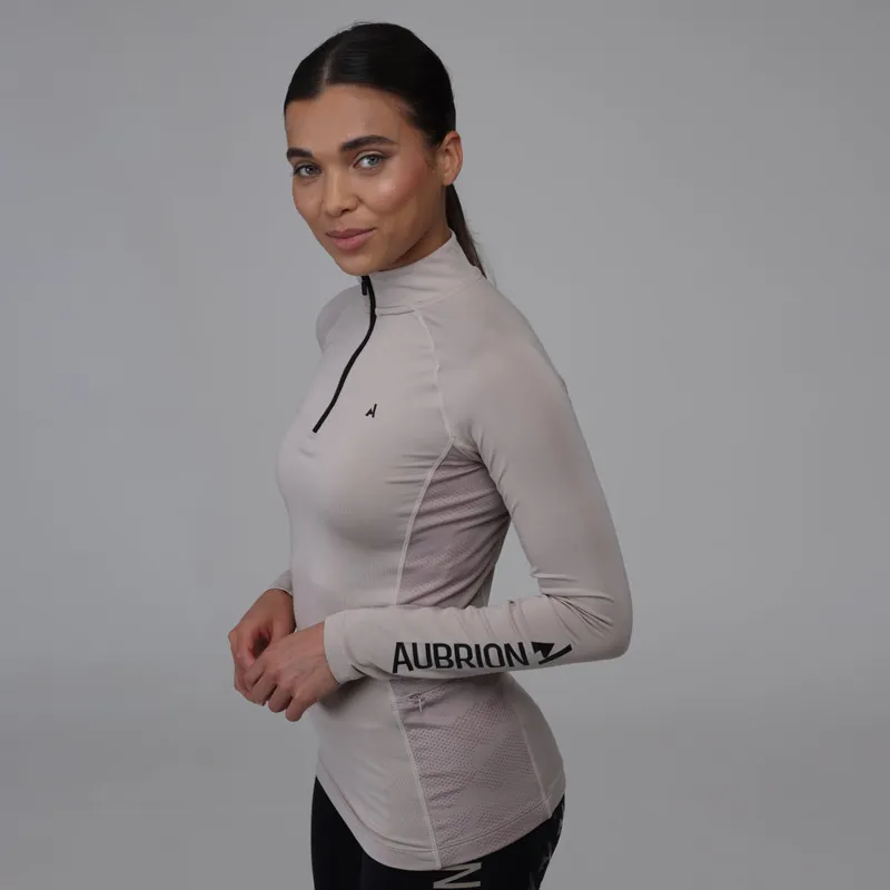 Aubrion React Long Sleeve Base Layer in Sand-3